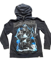 Load image into Gallery viewer, Broken Promises Sweatshirt Adult Small Emotional Wave Grunge Hoodie Skull Mens
