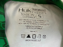 Load image into Gallery viewer, HUK Shirt Adult Small Green Performance Fishing Outdoor Spandex Camo Inferno Men
