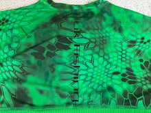 Load image into Gallery viewer, HUK Shirt Adult Small Green Performance Fishing Outdoor Spandex Camo Inferno Men
