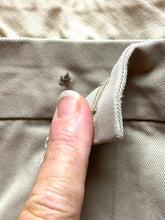 Load image into Gallery viewer, Brooks Brothers Pants Adult 37x30 Beige Advantage Chino Elliot Pleated Mens
