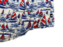 Load image into Gallery viewer, Crown &amp; Ivy Shirt Adult XLT Extra Large Tall White AOP Boat Sailing Hawaiian Men

