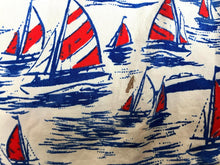 Load image into Gallery viewer, Crown &amp; Ivy Shirt Adult XLT Extra Large Tall White AOP Boat Sailing Hawaiian Men

