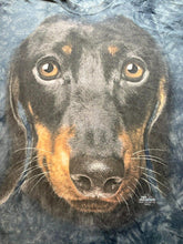 Load image into Gallery viewer, The Mountain Shirt Adult 2XL XXL Gray Dachshund Dog Face AOP Tie Dye USA Mens
