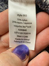 Load image into Gallery viewer, Barefoot Dreams Sweater Womens Large Heather Navy Cozychic Lite Cardigan Rayon
