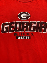 Load image into Gallery viewer, Georgia Bulldogs Shirt Adult Large Red Spellout Sportswear NCAA Football Mens

