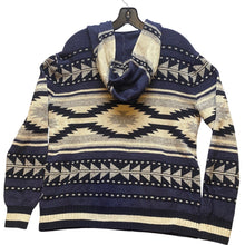 Load image into Gallery viewer, American Eagle Sweater Adult Medium Aztec Pullover Hoodie Southwestern Mens
