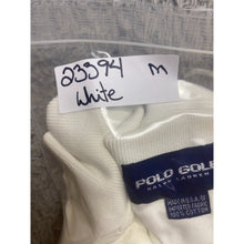 Load image into Gallery viewer, Polo Golf Shirt Adult Large White Ralph Lauren Tartan Logo Short Sleeve Mens
