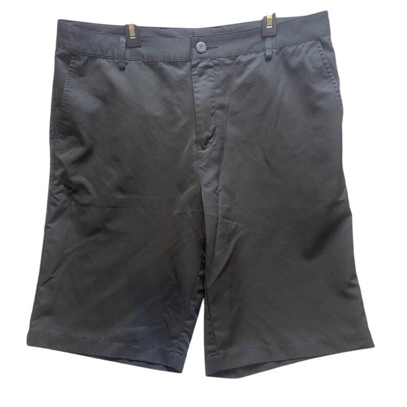 Adidas Shorts Adult 34 ClimaLite Flat Front Golf Performance Athletic Black Mens