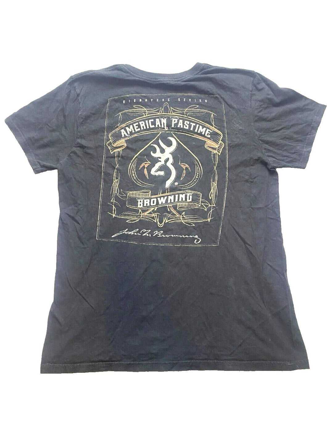 Browning Shirt Adult Medium Black American Pastime Signature Series Hunting Mens