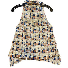 Load image into Gallery viewer, Maeve Anthropologie Shirt Womens 0 Sleeveless Button Down Lipstick AOP Collar
