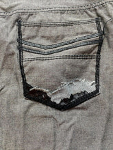 Load image into Gallery viewer, Sacred Crown Jeans Adult 42x29.5 Gray S2 Black Premium Baggy Hip Hop Denim Mens
