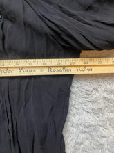 Load image into Gallery viewer, World Market Shirt Womens Large/XL Black Sheer Trim Lagenlook Flowy Boho Blouse
