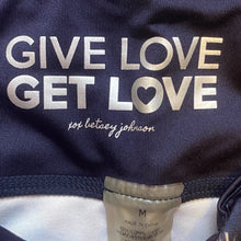 Load image into Gallery viewer, Betsey Johnson Leggings Womens Medium Floral Capri Cutout Athleisure Athletic
