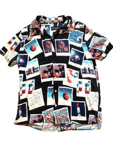 Load image into Gallery viewer, Original Use Shirt Adult Medium Patriotic Button Up AOP Polaroid Beach Mens
