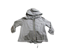 Load image into Gallery viewer, XCVI Sweatshirt Womens Large Gray Full Zip Pockets Spandex Hoodie Sweater Ladies
