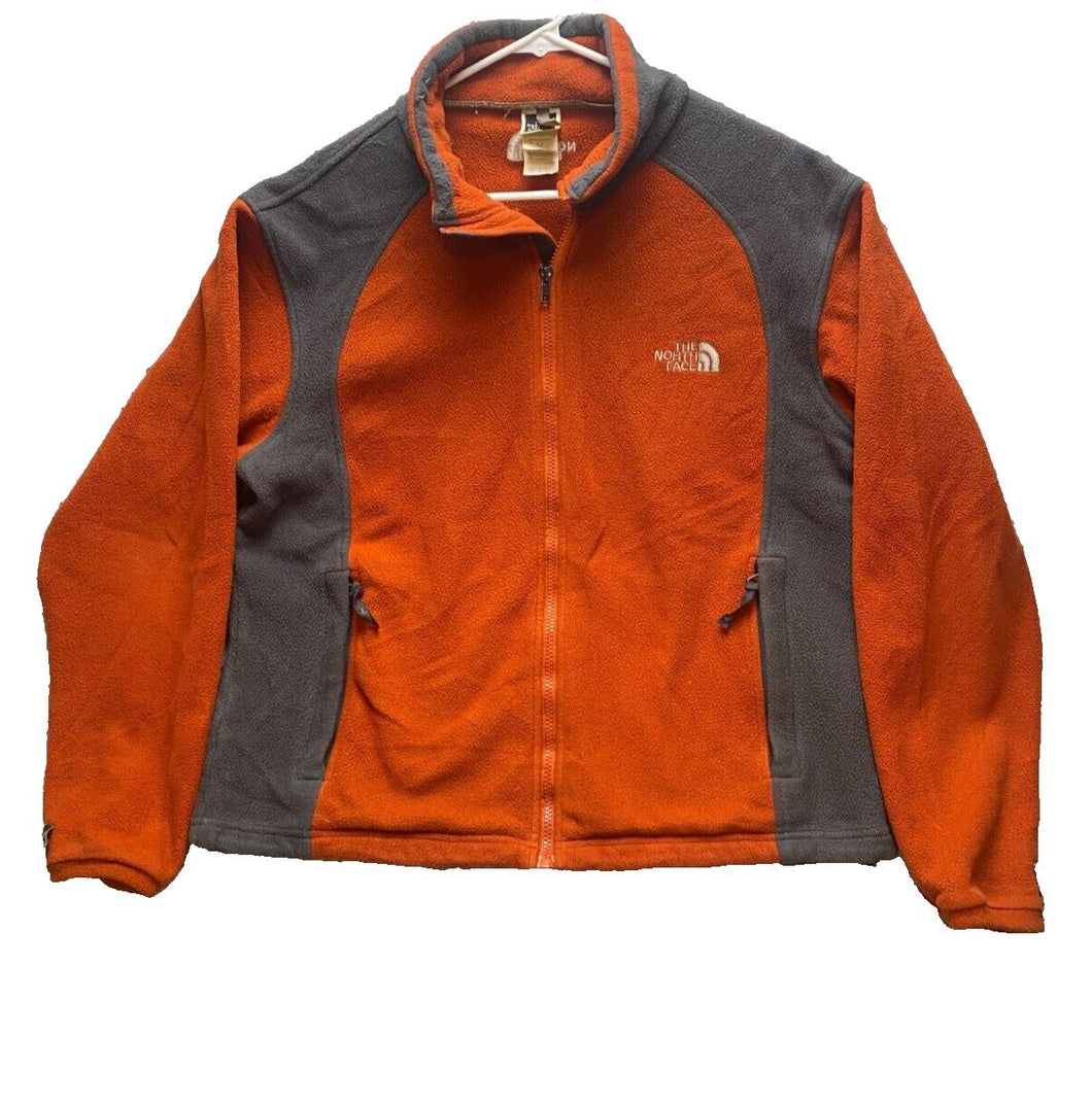 The North Face Jacket Adult Small Orange Full Zip Hiking Outerwear Mens