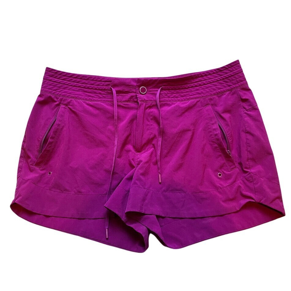 Athleta Shorts Womens 12 Purple Running Lightweight Athletic Athleisure Workout