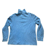 Load image into Gallery viewer, POLO Ralph Lauren Sweater Adult Medium Slate Blue 1/4 Zip Mock Neck Red Pony Men
