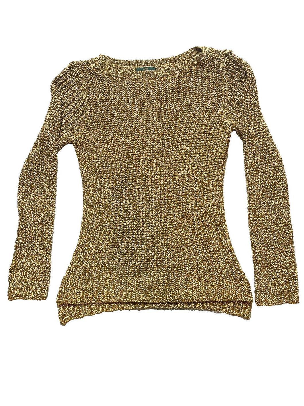 Lauren Ralph Lauren Sweater Womens Medium Tan Brown Outerwear Pullover Ladies