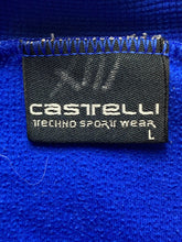 Load image into Gallery viewer, Castelli Jacket Womens Large Blue 1/2 Zip Cycling Jersey Shirt Windbreaker
