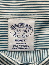 Load image into Gallery viewer, Brooks Brothers 1818 Shirt Adult 16.5 36 Extra Large Regent Non Iron Dress Mens
