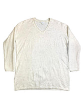 Load image into Gallery viewer, J Jill Sweater Womens Medium Off White V-Neck Oversized Boxy Outerwear Ladies
