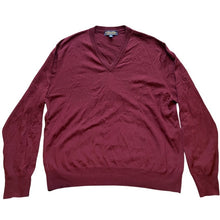 Load image into Gallery viewer, Brooks Brothers Sweater Mens XXL Brookstech Merino Wool VNeck Soft Knit Pullover
