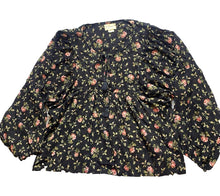 Load image into Gallery viewer, Ralph Lauren Denim Supply Shirt Womens Large Black Boho Tasseled Flowy Blouse
