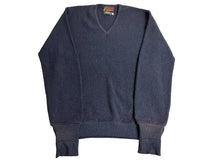 Load image into Gallery viewer, Pro&#39;s Pride by Hepner Sweater Adult Medium Navy V-Neck Wool Alpaca Outerwear Men

