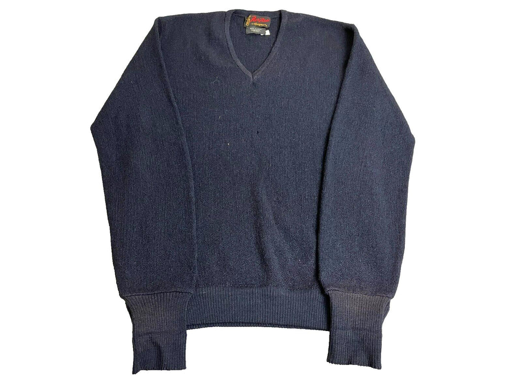 Pro's Pride by Hepner Sweater Adult Medium Navy V-Neck Wool Alpaca Outerwear Men