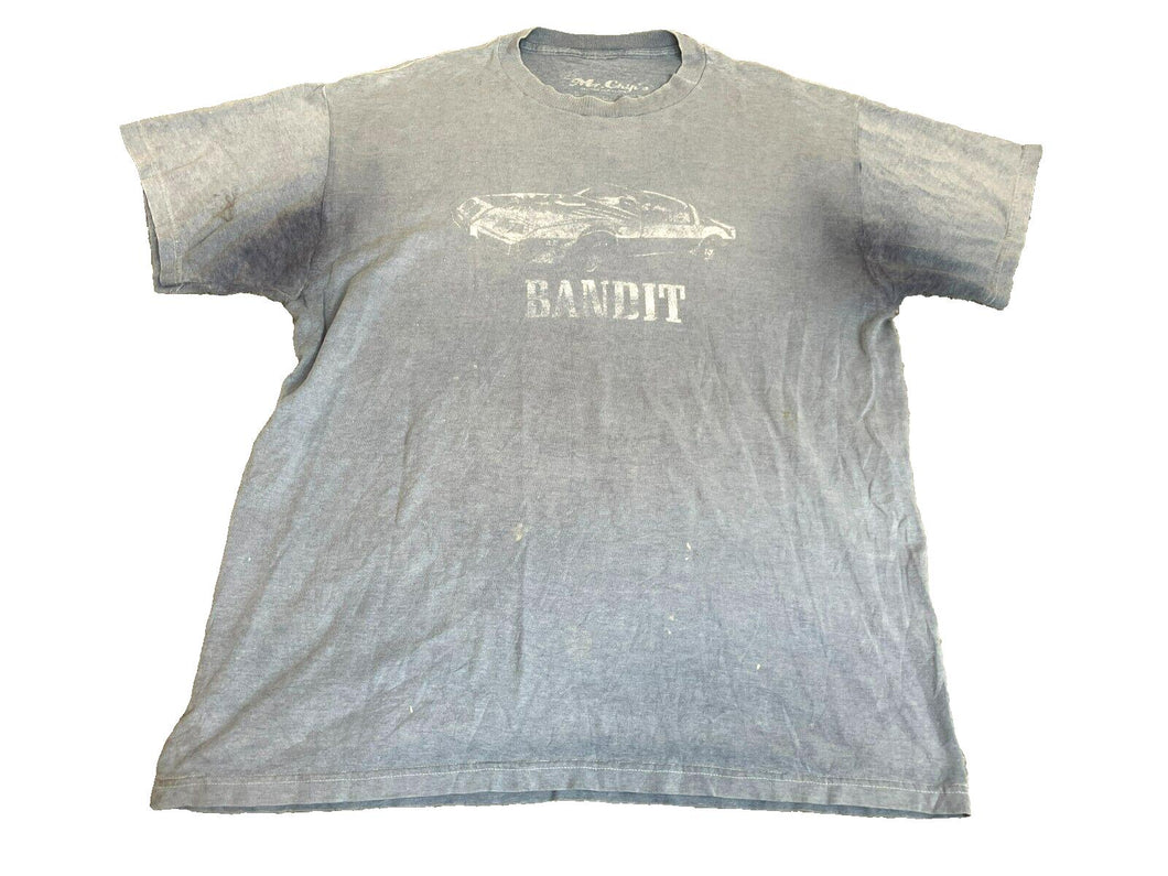 Bandit Shirt Adult Large Blue Hot Rod Car Retro Trans Am Movie Promo Mens