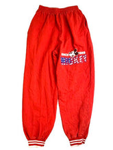 Load image into Gallery viewer, Mickey Mouse Pants Youth 24x25.5 Red Tapered Sweatpants Jogger Disney Boys
