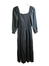 Load image into Gallery viewer, J Crew Dress Womens Small Smocked Poplin Tier Long Sleeve Flare Casual Ladies

