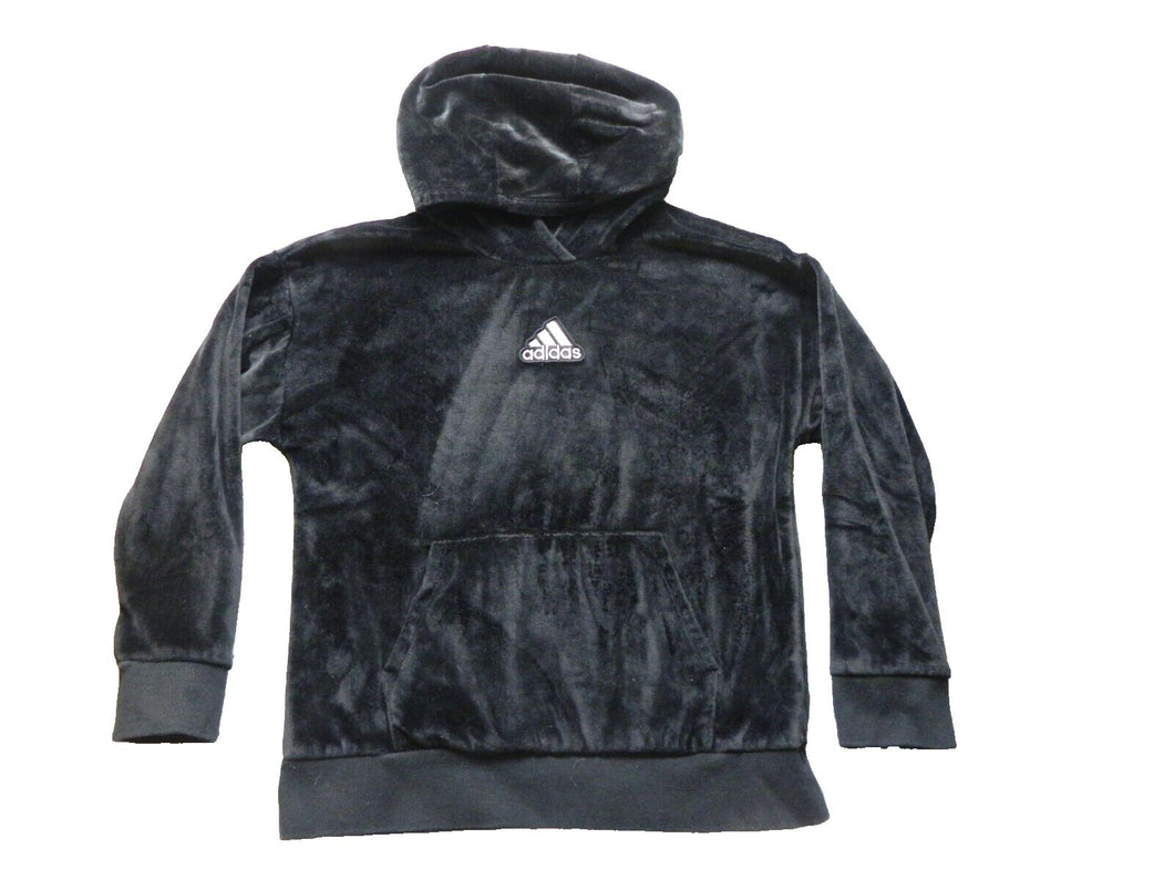 Adidas Sweatshirt Womens Large Badge Logo Cozy Fleece Pullover Hoodie Ladies