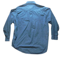 Load image into Gallery viewer, Calvin Klein Shirt Adult Large Button Up Long Sleeve Blue Jeans Chamois Mens
