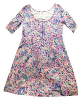 Load image into Gallery viewer, Lilly Pulitzer Dress Women Large Multi Color Celia Fit Flare Playa Beach Spandex
