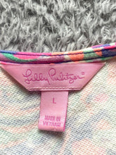 Load image into Gallery viewer, Lilly Pulitzer Dress Women Large Multi Color Celia Fit Flare Playa Beach Spandex
