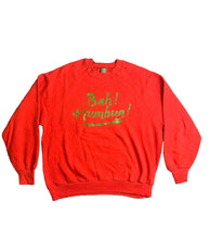 Load image into Gallery viewer, VTG Bah Humbug Sweatshirt Adult Large Red Ugly Christmas Scrooge Sweater 80s Men
