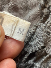 Load image into Gallery viewer, Monoreno Dress Womens Medium Gray Crochet Lace Ruffle Boho Peasant Hippie Ladies
