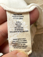Load image into Gallery viewer, Soft Surroundings Shirt Womens Large Ivory Tank Boho Sequins Crochet Silk Tunic
