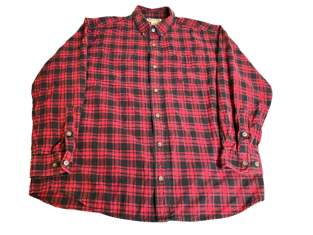 Duluth Trading Co Shirt Adult Extra Large Buffalo Plaid Flannel Oversized Mens