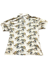 Load image into Gallery viewer, Jantzen Shirt Adult Medium Beige AOP Floral Hawaiian Aloha Casual Polo Mens
