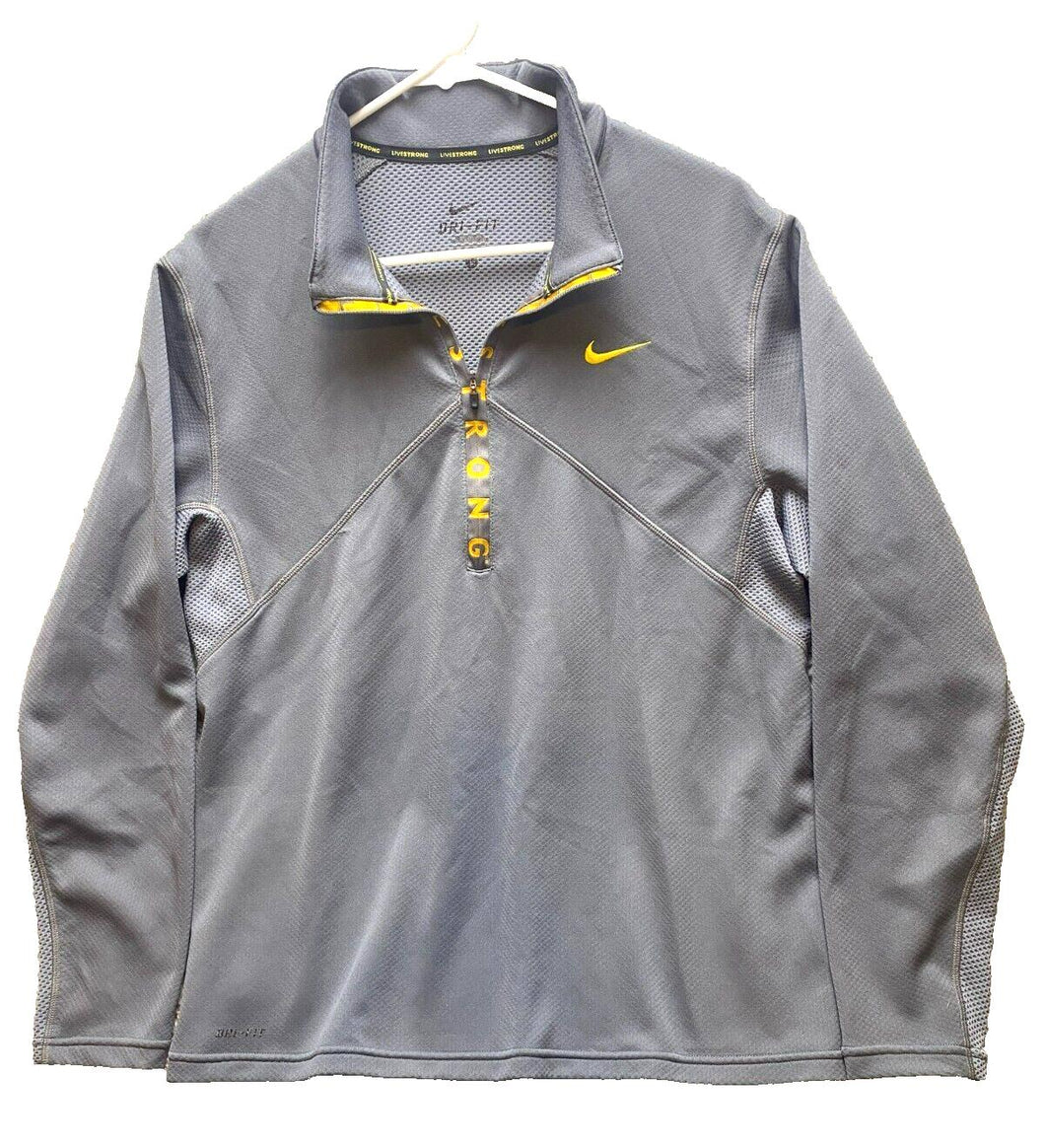 Nike Jacket Adult Large Dri Fit Swoosh Performance Livestrong Windbreaker Mens