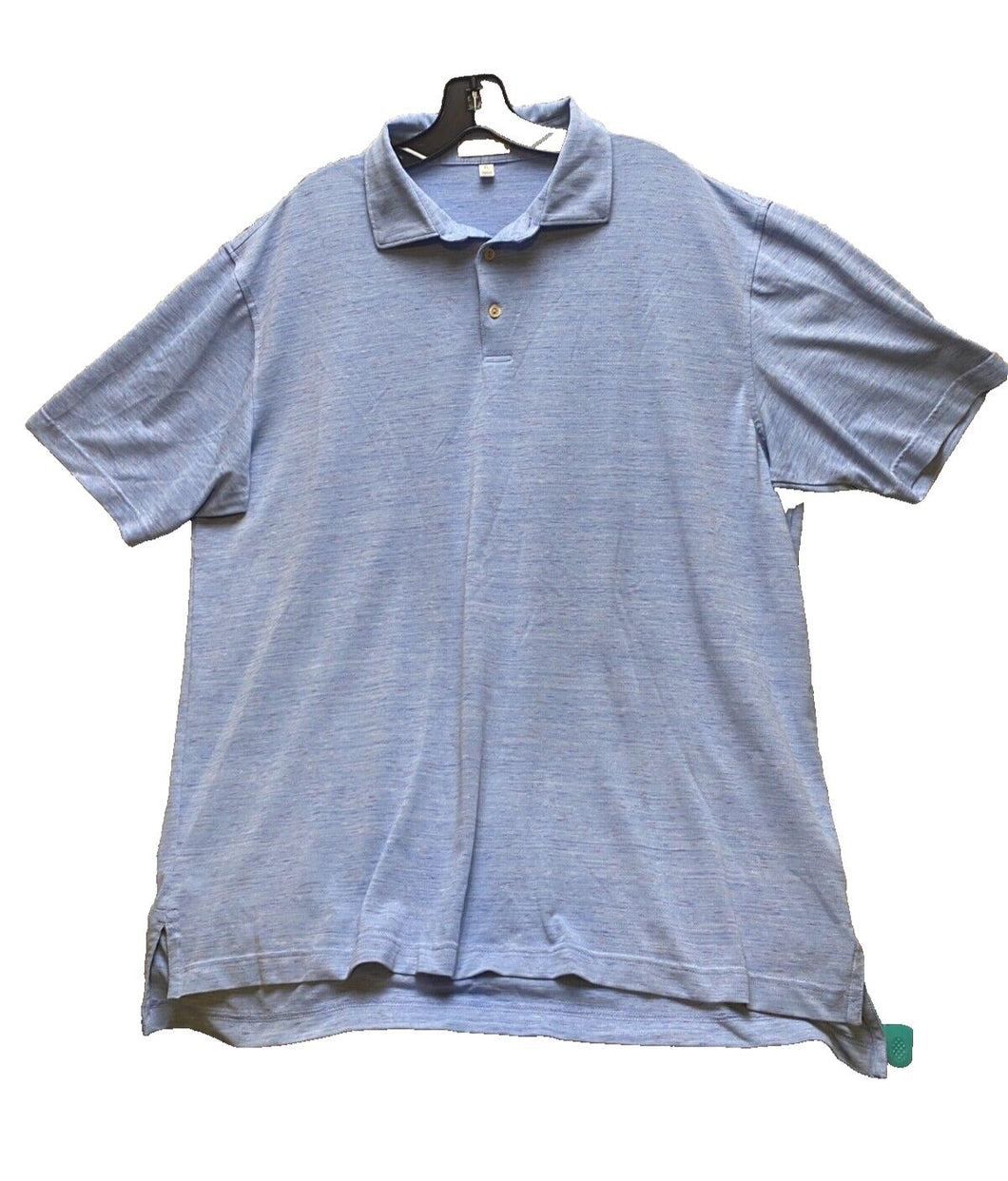 Peter Millar Shirt Adult Extra Large Blue Polo Performance Comfort Wear Golf Men