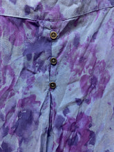 Load image into Gallery viewer, Lucky Brand Shirt Womens Extra Large Blue Purple Viscose AOP Flower Boho Peasant
