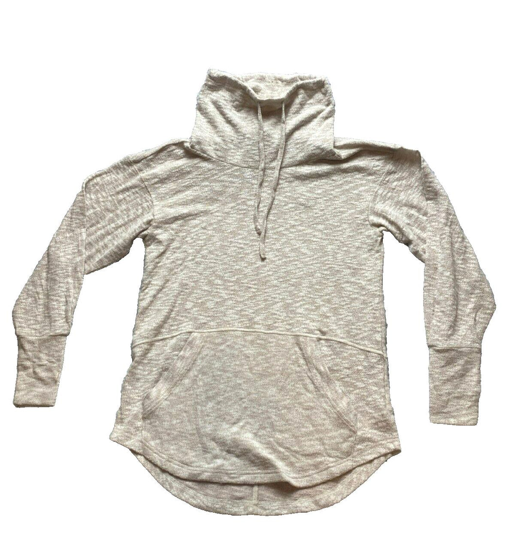 Prana Shirt Womens Extra Small Freida Oversized Organic Funnel Neck Indie Ladies