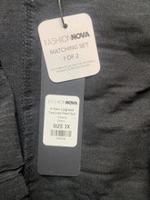 Load image into Gallery viewer, Fashion Nova Matching Set Womens 3X Twisted Front Tunic Textured Pants Plus NWT
