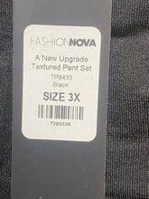 Load image into Gallery viewer, Fashion Nova Matching Set Womens 3X Twisted Front Tunic Textured Pants Plus NWT

