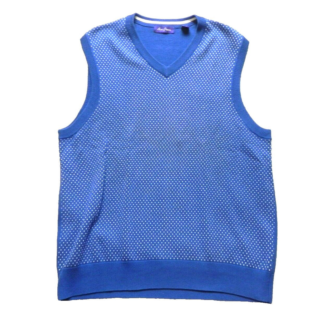 Alan Flusser Vest Adult Large V-Neck Pullover Golf Sweater Outerwear Mens