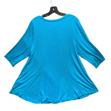 Load image into Gallery viewer, Soft Surroundings Shirt Womens Extra Large Turquoise Blue Flowy Popover Rayon
